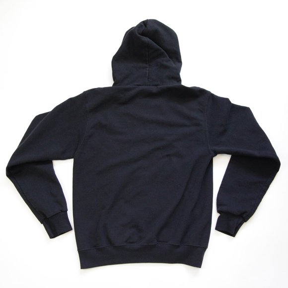 Champion Eco Authentic Black Kangaroo Hoodie Sweatshirt, Adult Men's Small - Picture 3 of 7